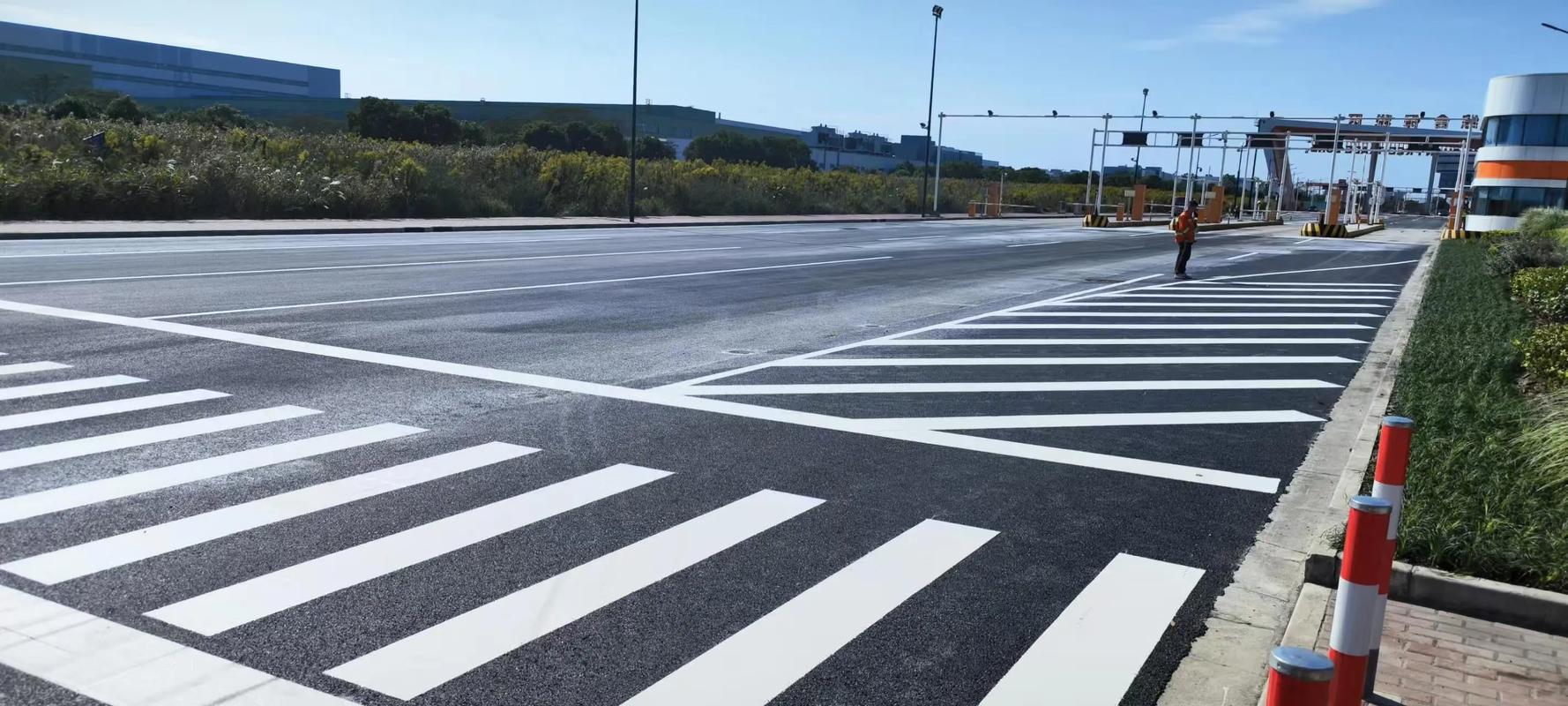 潍城区专业道路划线,规范交通,守护安全.#潍城区交通设施生产